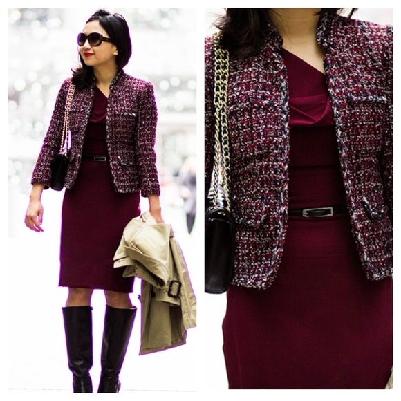 J. CREW MAPLE TWEED JACKET size 2 - Picture 1 of 14